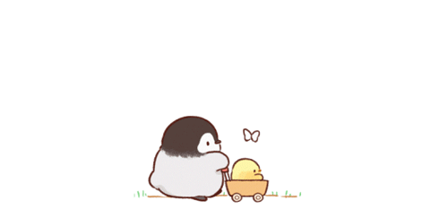 Animated goodbye penguin